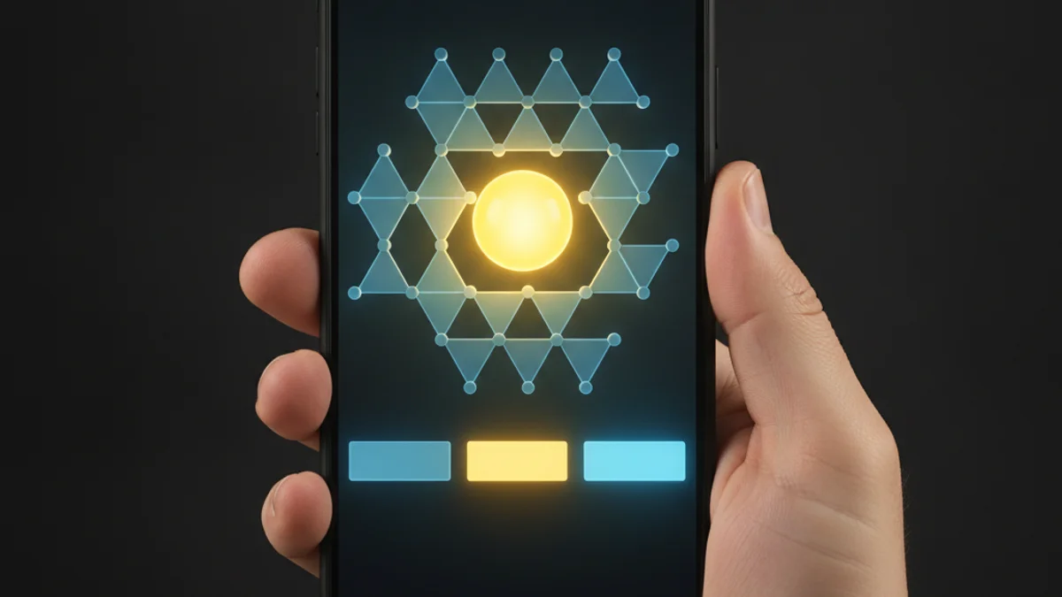Plinko game running on a mobile phone screen